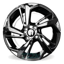 Rodas Honda Fit E City Aro 15 4x100 (jogo) + Bicos S279 Cor Black Piano Foto mini 1