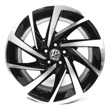 Rodas Jetta Golf Aro 17 5x112 (jogo)+bicos Cor Preto Com Diamantado Foto mini  2