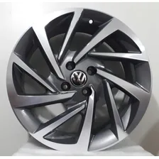 Rodas Jetta Golf Aro 17 5x112 (jogo)+bicos Cor Grafite Foto mini 2