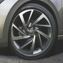Rodas Jetta Golf Aro 18 5x112 (jogo)+bicos Cor Grafite Foto mini 3