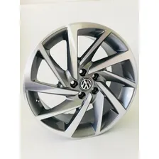 Rodas Jetta Golf Aro 18 5x112 (jogo)+bicos Cor Grafite Foto mini 1