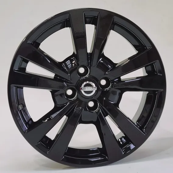 Rodas Nissan Kicks Pcd Ed. Uefa Aro 16 (jogo) + Bicos Cor Preto-brilhante Foto 1