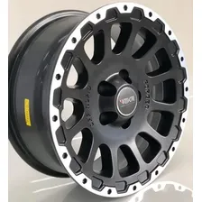 Rodas Offroad Exclusivas L200 Ranger S10 Aro 16 6x139 (jogo) Cor Preto Fosco Diamantado Foto mini 1