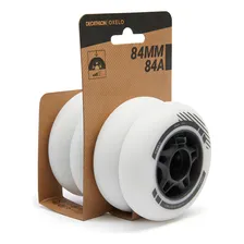 Rodas Para Patins 84mm 84a (conjunto De 4 Rodas) Cor Branco Foto mini 1