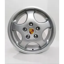 Rodas Porsche Cup One Aro 17 5x130 (jogo)+ Bicos Cor Prata Foto  mini 1