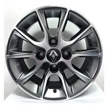 Rodas Renault Clio Sandero Logan Aro 15 4x100 (jogo)+ Bicos Cor Diamantada Cromo Foto mini 2