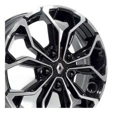 Rodas Renault Duster Oroch Aro 16 5x114 / Jogo + Bicos Cor Preto Diamantado Foto mini  2