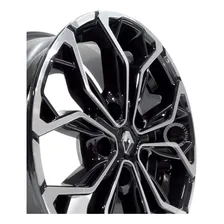 Rodas Renault Duster Oroch Aro 16 5x114 / Jogo + Bicos Cor Preto Diamantado Foto mini  3
