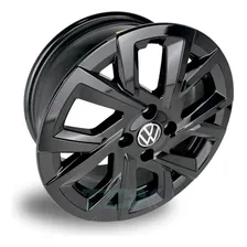Rodas S48 Vw Gol Voyage Up Saveiro Aro 15 4x100 Jogo+bicos Cor Preto Foto mini 2