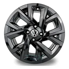 Rodas S48 Vw Gol Voyage Up Saveiro Aro 15 4x100 Jogo+bicos Cor Preto Foto mini 1