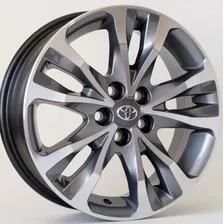 Rodas Toyota Corolla Xrs 2018 Aro 16 (jogo) + Bicos Cor Grafite Diamantado Foto mini 1