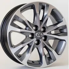 Rodas Toyota Corolla Xrs 2018 Aro 16 (jogo) + Bicos Cor Grafite Diamantado Foto mini 1