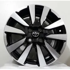Rodas Toyota Etios Cross Aro 14 R81 Jogo 4 Rodas + Bicos Cor Preto Diamantado Foto mini 2