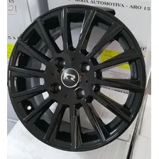 Rodas Toyota Etios Yaris Aro 14 (4x100) (jogo) +bicos Cor Preto Foto  mini 1