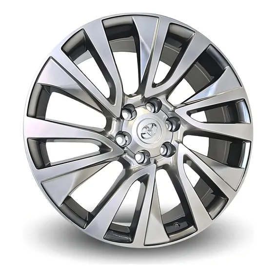 Rodas Toyota Hilux Sw4 Diamond Aro 18 6x139 (jogo) + Bicos Cor Grafite Foto 1