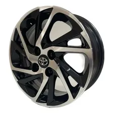 Rodas Toyota Yaris Xls 2023 Aro 15 (jogo) + Bicos Cor Preto Com Diamantado Foto mini 3