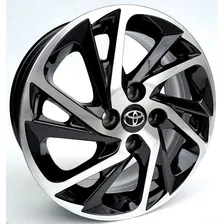 Rodas Toyota Yaris Xls 2023 Aro 15 (jogo) + Bicos Cor Preto Com Diamantado Foto mini 2