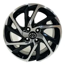 Rodas Toyota Yaris Xls 2023 Aro 15 (jogo) + Bicos Cor Preto Com Diamantado Foto mini 1