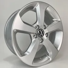 Rodas Vw Gol Voyage Up Saveiro Aro 18x6 4x100 Jg+bicos Zk956 Cor Prata Foto mini  2