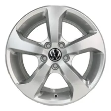 Rodas Vw Gol Voyage Up Saveiro Aro 18x6 4x100 Jg+bicos Zk956 Cor Prata Foto  mini 1