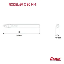Rodel De Widea 80mm Linha Hd Cortag Foto mini 2