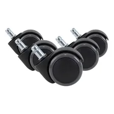 RodÃzio 5 Rodinhas Para Cadeira Anti Risco Roda Nylon+pu Foto mini 1