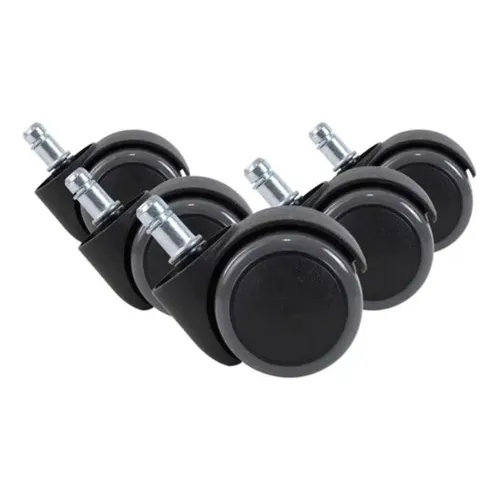 RodÃzio 5 Rodinhas Para Cadeira Anti Risco Roda Nylon+pu Foto 1