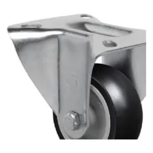 Rodízio Fixo Com Placa De 3pol Até Aço 70kg Fl312np Scioppa Foto mini  3