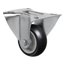 Rodízio Fixo Com Placa De 3pol Até Aço 70kg Fl312np Scioppa Foto  mini 1
