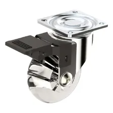 Rodizio Girat贸rio Silicone Com Freio 50mm 40kg Soprano Foto mini 1