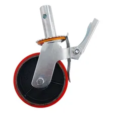 Rodizio Rodinha Andaime 6x2 Giratorio Com Trava Freio 500kg Foto mini 1