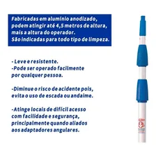 Rodo Limpa Vidros Telesc贸pico Cabo Extensor 4,5 Mts Janelas Foto mini 4