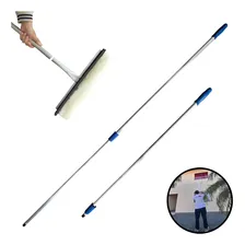 Rodo Para Limpeza De Vidros Com Cabo Longo Extensor 2 Mts Cor Cinza Foto mini 1
