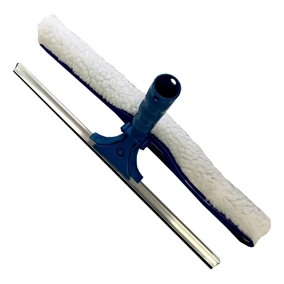 Rodo Para Limpeza De Vidros Combinado Sem Cabo Flanela 25 Cm Foto 1