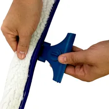Rodo Para Limpeza De Vidros Combinado Sem Cabo Flanela 25 Cm Foto mini 3