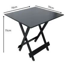 Rofemar Conjunto Mesa Dobrável com 4 cadeiras verdes 70x70cm Foto mini 3