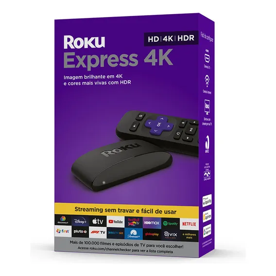 Roku Express 4k Dispositivo De Streaming Com Controle Foto 1