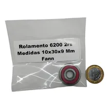 Rolamento 6200 2rs - Medidas 10x30x9 Mm - Fann - 1 Peça Foto mini  3