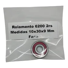 Rolamento 6200 2rs - Medidas 10x30x9 Mm - Fann - 1 Peça Foto mini  2