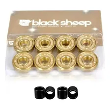 Rolamento Skate Black Sheep Gold Precisão + Espaçadores Foto mini 1