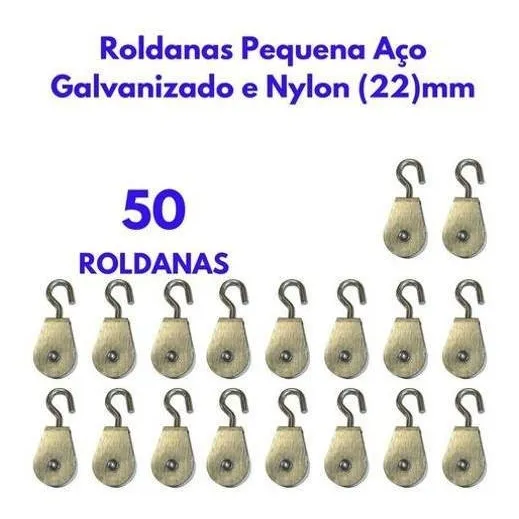 Roldana De Nylon Pequena 22mm (pct 50) 24 Horas Foto 1