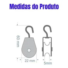 Roldana De Nylon Pequena 22mm (pct 50) 24 Horas Foto mini 2