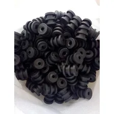Roldana Isolador Plástico 2 Ranhuras Rp2 (preta)- Kit 30un Foto mini 2