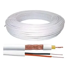 Rolo 100m Cabo Coaxial 4mm 80% Malha Bipolar Para Cftv Foto mini  2