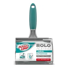 Rolo Adesivo Lavável Tira Pelo Fiapos Poeira FLP6497 Verde Flashlimp Foto mini 1