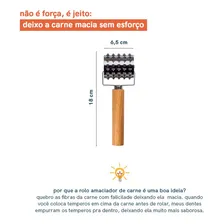 Rolo Amaciador De Carnes Bife Manual Oikos Cor Marrom Foto mini 2