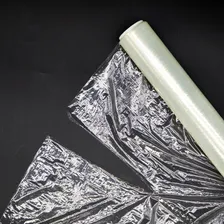 Rolo Bobina Plástico Filme Transparente Pvc 28cm X 100m Foto mini 4