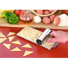 Rolo Cilindro Para Massas 11,80cm Aço Estica Molda Pizza Pão Foto mini  3