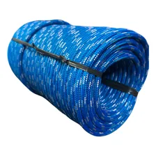 Rolo De Corda Nylon 6mmx30 Mt Varal Multiuso Resistente Cor Azul Foto mini 1