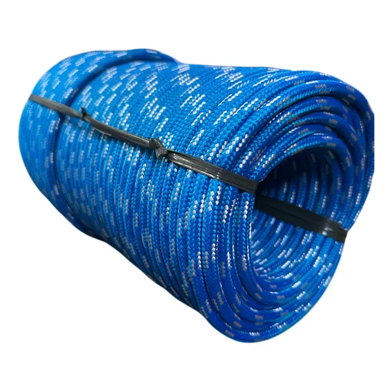 Rolo De Corda Nylon 6mmx30 Mt Varal Multiuso Resistente Cor Azul Foto 1
